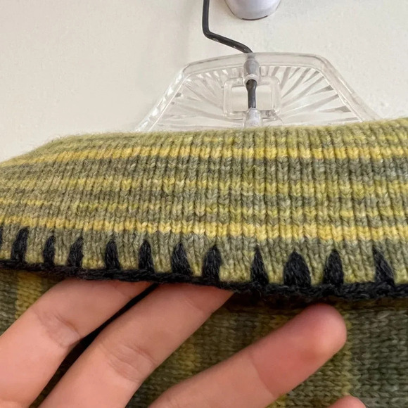 Raquel Allegra Wool Cashmere Knit Blend Fringe Bohemian Pullover Poncho Sweater - Picture 13 of 13